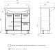 Volna Мебель для ванной Joli 80.2D.2Y R белая – фотография-42